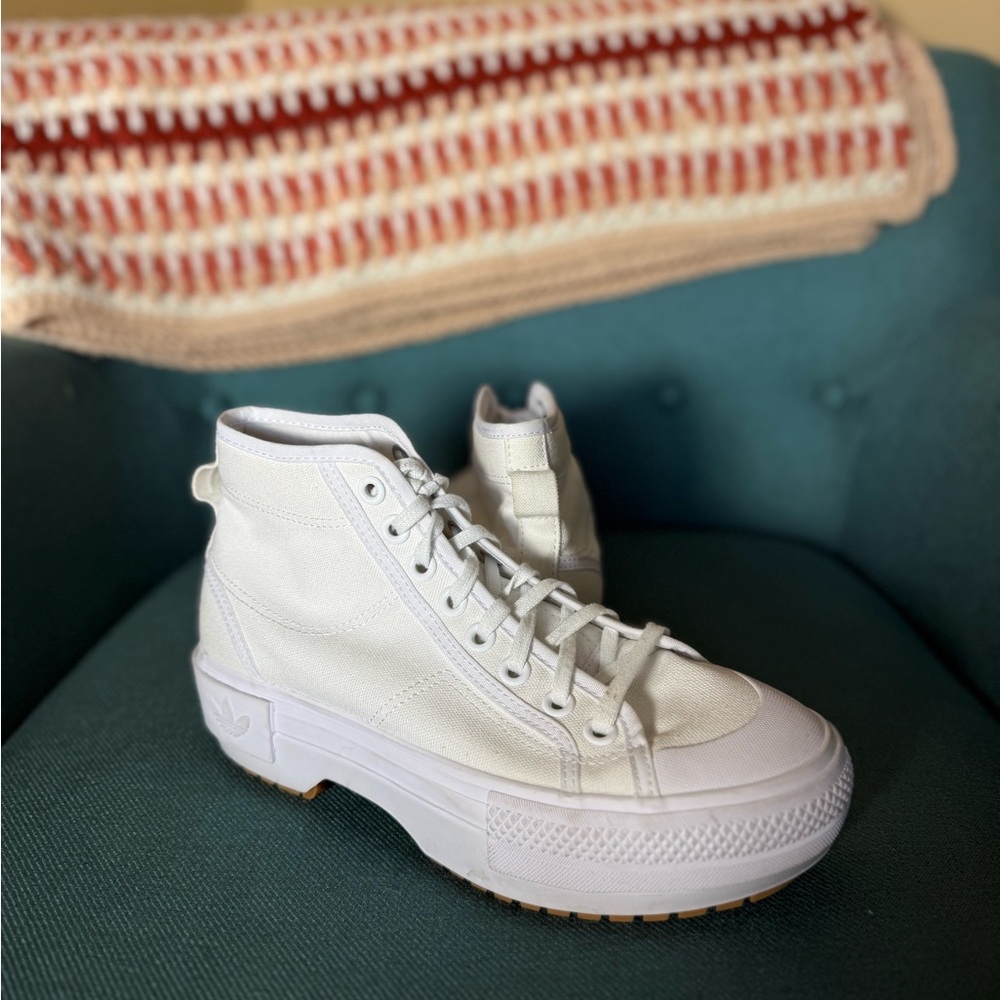 adidas Women's White High-Top Sneakers